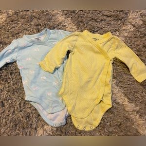 Carters, 3 month, long sleeve onesies